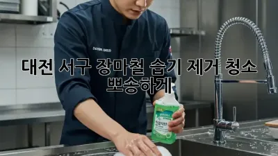 대전 서구 장마철 습기 제거 청소💦 뽀송하게!